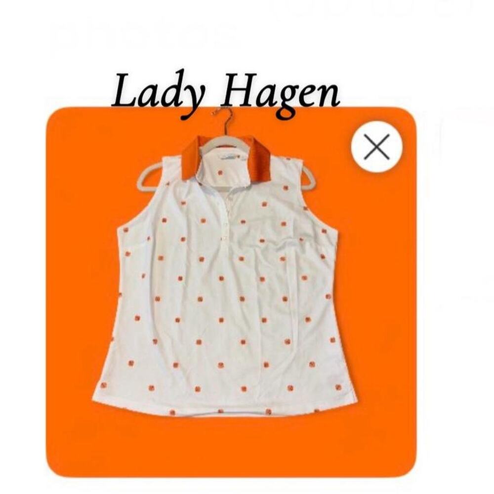 Lady Hagen large sleeveless polo shirt excellent condition , size L
